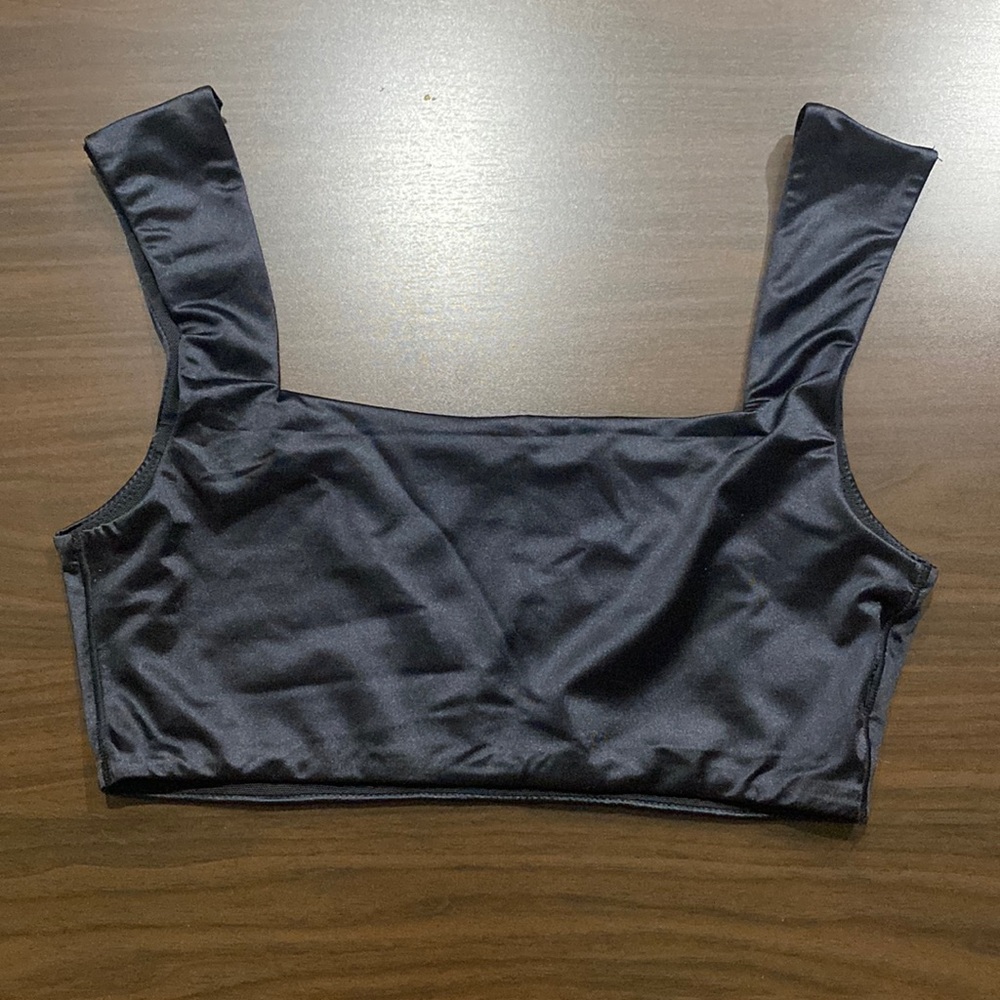 Skims stretch satin square neck bra
